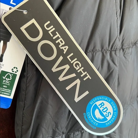 NEW Aventure Women’s Black Ultra Light Down Knee-Length Skirt Size Large - Picture 7 of 8